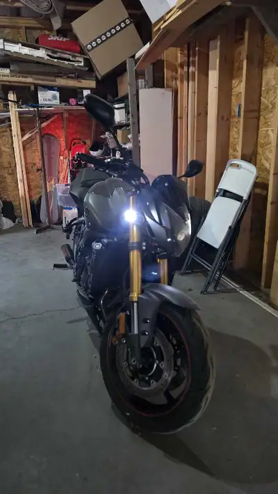 2013 Yamaha FZ8 is a 779 cc naked bike. Lots of power but very easy to ride as this was my first bik...