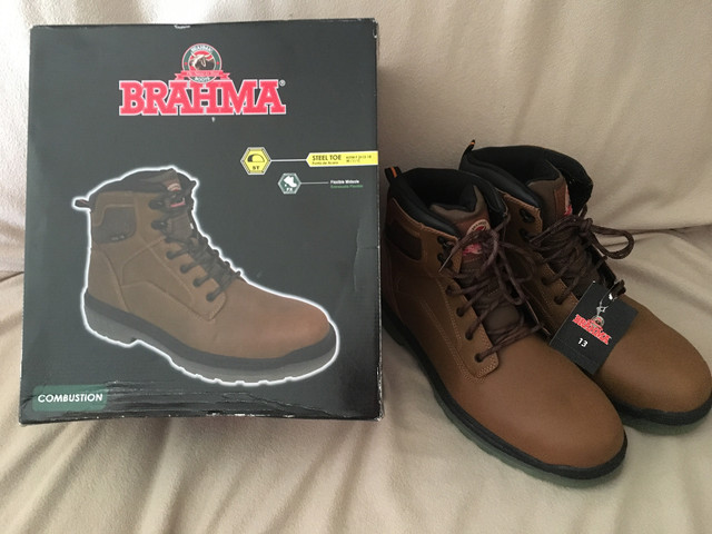 NEW -BRAHMA-STEEL TOE (BOWLINE) AND (BUCK) BOOT WW12 and 13 in Men's Shoes in Hamilton - Image 3
