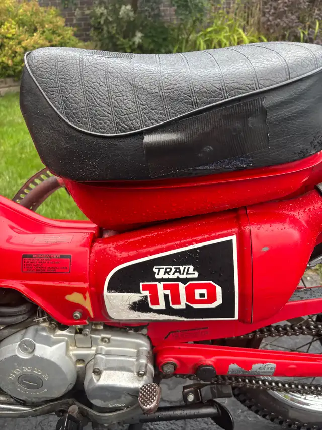 1986 Honda Trail 110 with a CLEAR OWNERSHIP in Dirt Bikes & Motocross in Sault Ste. Marie - Image 4