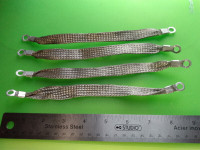 (4) Câbles de M.A.L.T. - Ground straps 1/2" x 8-1/2 (1/4'' lugs)