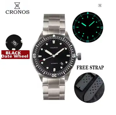 Cronos Diver Watch Fifty Fathoms Sunray Automatic NH35 200M Wate, View more