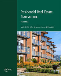 Residential Real Estate Transactions 6th Edition 9781774623954