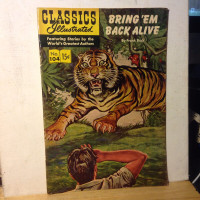 Classics Illustrated Comic Book #104 Bring 'Em Back Alive HRN 10