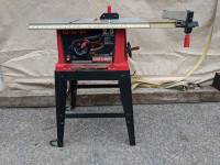 Craftsman Table Saw 10" Blade & Rolling Base Stand