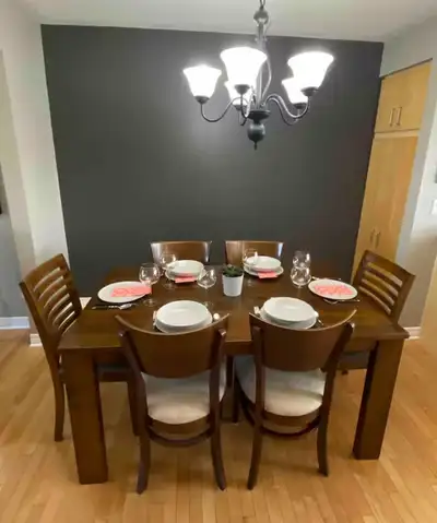 Dining Table and 5 Chairs, View more
