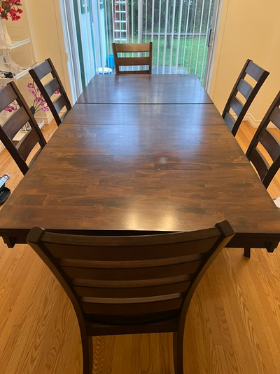Costco solid wood dinning table, View more