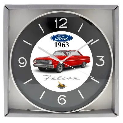 Brand new boxed wall clock approximately 10 inches in diameter featuring Custom designed artwork. Cl...
