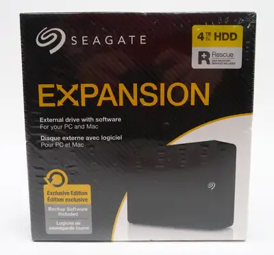 Seagate Expansion Hard Drive 4TB Brand New Sealed, View more