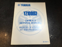 1980 Yamaha YZ100 (G) Service Manual YZ100G Dirtbike Motocross