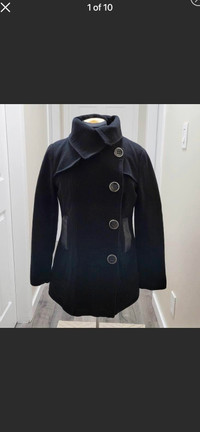 Mackage Black Wool Winter Jacket