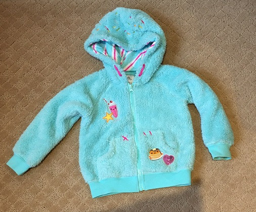 Disney Hoodie Age 3 Blue Fluffy Full Zipper in Clothing - 3T in City of Toronto - Image 3