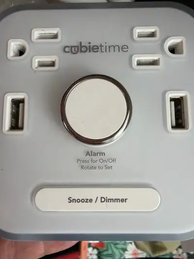 Brand New Cubie time digital alarm clock USB charger , View more