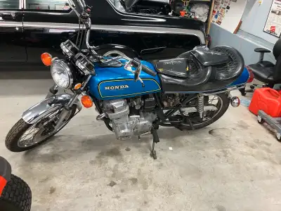 1975 CB750F bike has been in storage since 2001 all original except for seat. 4 into 1 new oem exhau...