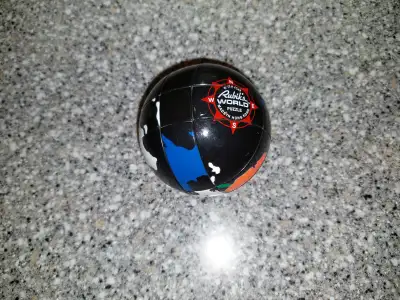 Here's a vintage Rubik’s World Puzzle from 1982, basically a Rubik's Cube shaped as a globe. It's st...