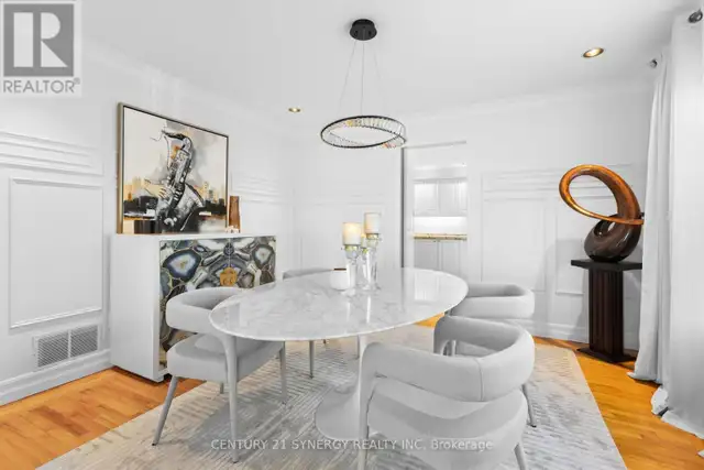 MARBLE DINING ROOM SET TABLE & 5 CHAIRS - MODERN, EXCELLENT COND