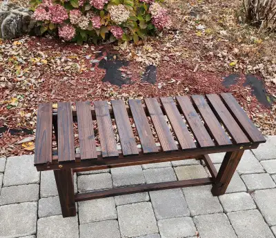 Indoor Outdoor wood garden bench, View more
