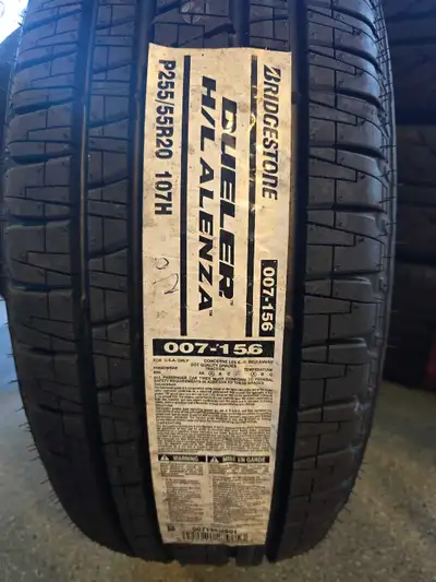Brand new P255/55R20 Bridgestone Dueler All Season Tires. Tires available for pickup at Midland and...