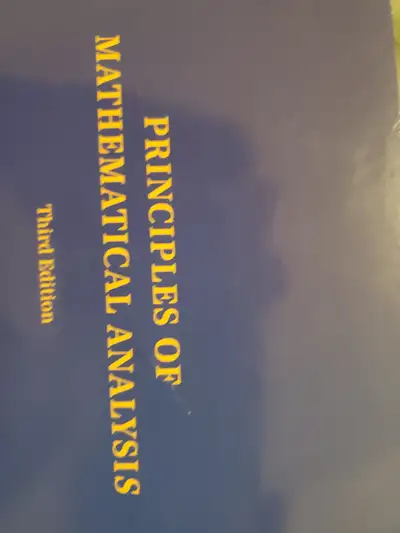Principles of mathematical analysis - walter rudin, View more