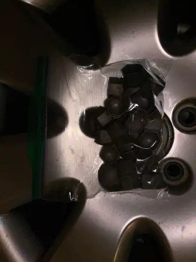 Used Audi wheels 5 x 112 bolt pattern, with Pirelli Cintorato winter tires 6/32 tread. Stud caps inc...