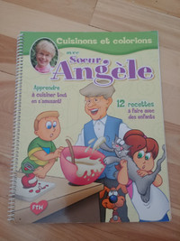 Livre cuisinons et colorions avec soeur Angèle