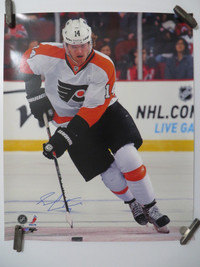 CARTE DE HOCKEY POSTER AUTOGRAPHIÉ DE SEAN COUTURIER