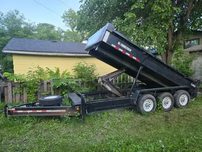 2013 Trailtech Dump Trailer Full length 24’x8.5’ Dump box 16’x7’ Triple axle Pintle hitch included 2...
