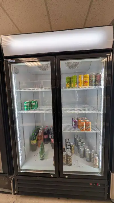 Celcold Double Glass Door Refrigerator - CAD 1800 or Best Offer, View more