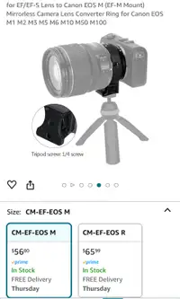 Lens camera mount adapter