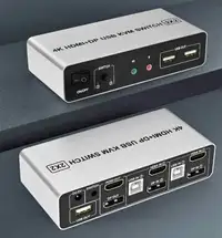 NEW! Don't Pay $124 Retail! USB 3.0 Display Port + HDMI KVM Swit