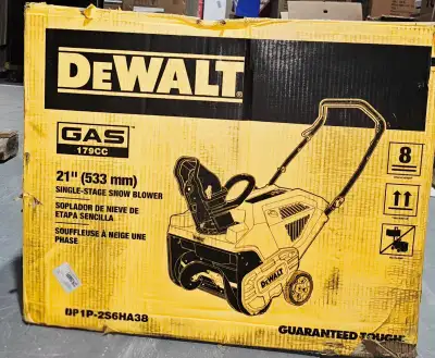 BOXED & NEW DEWALT 21” 179 cc Single-Stage Gas Snow Blower, View more