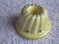 Vintage Floral Stoneware Jelly Mold