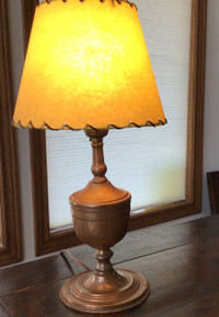 Vintage copper table lamp