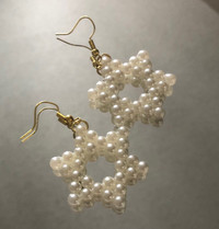 Hand crafted pearl earrings 