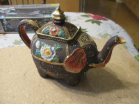 VINTAGE JAPAN POTTERY CERAMIC ELEPHANT FIGURAL TEAPOT $30.