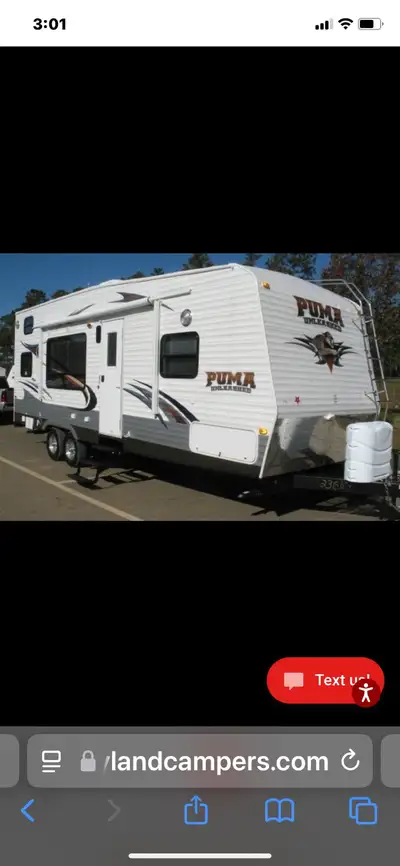 2009 Puma Toy Hauler, 27 ft. This is a heavy duty trailer, able to haul your ATV’s, argo, i haul my...