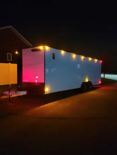 In stock. New 2026 Discovery Nitro Lite 8.5 x 24 7' interior height. Hidden beavertail. 82" between...