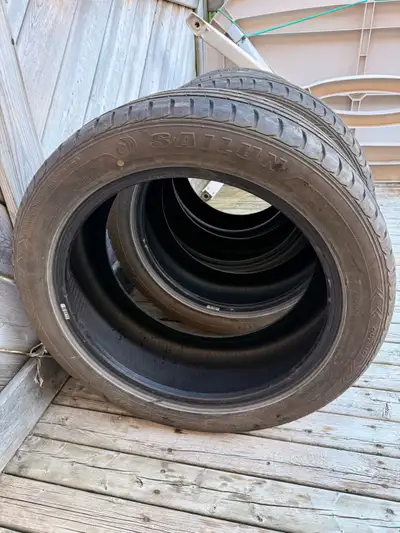 Selling used 245/45R18 Sailun Atrezzo ZSR tires. Driven one year (last summer) 2 tires are pretty wo...