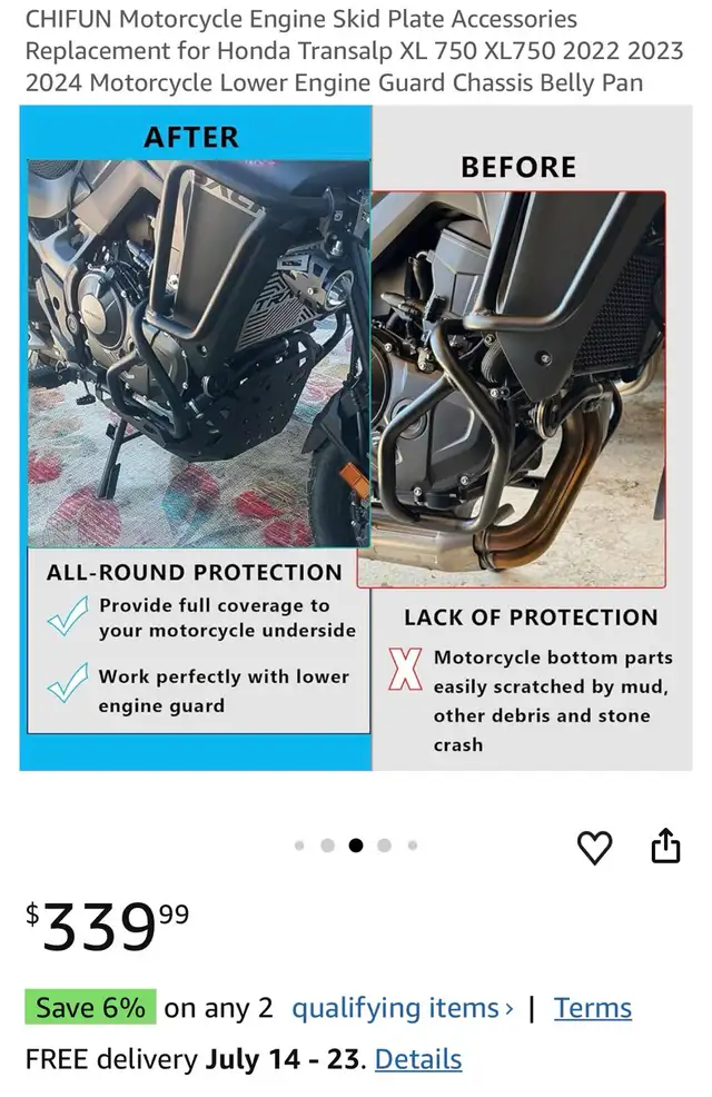 Motorcycle Engine Skid Plate Accessories Replacement for H in Motorcycle Parts & Accessories in Hamilton - Image 7