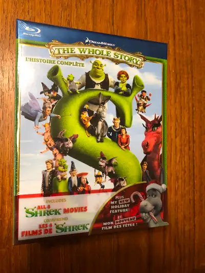 "Shrek" Blue Ray 4 movie Box Set (New), View more
