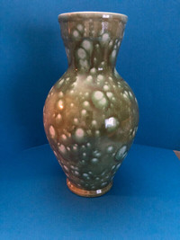 Vintage Handprinted Vase by Jacqueline 11.2” H x 3.6” Dia $33