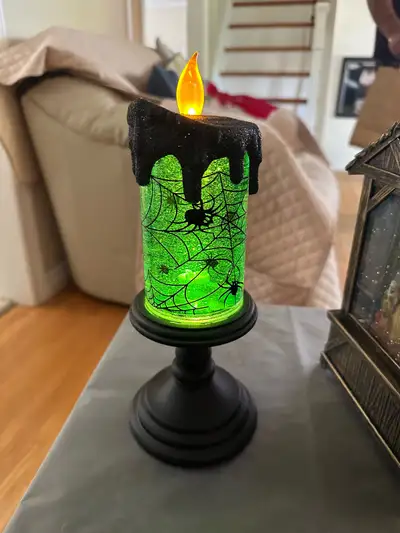Halloween Spider Web LED Candle, View more