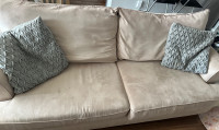 Beige couch set. 2 couches 