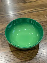 New Le Creuset Bamboo Green Serving Bowl