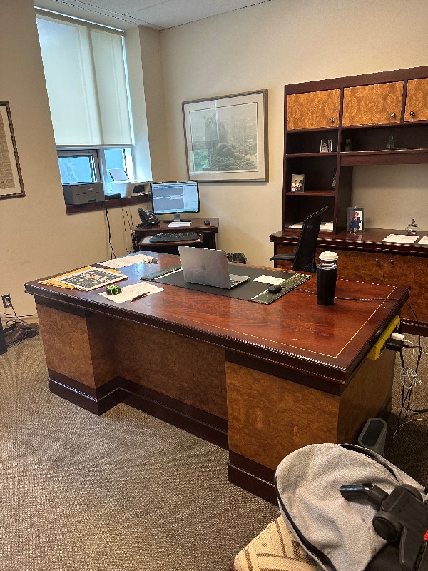 Executive Office Stand and Buffet & Credenza Etc. Desks