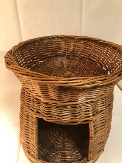 wicker cat basket, View more