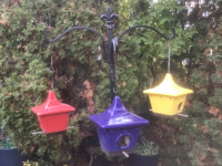 Three Decorative Bird Houses - $45 or $15 each.