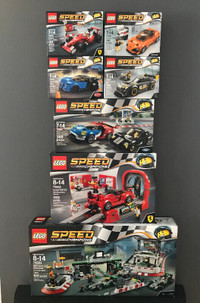LEGO Speed Champions 2017 collection complète! NEW/NEUF Scellés
