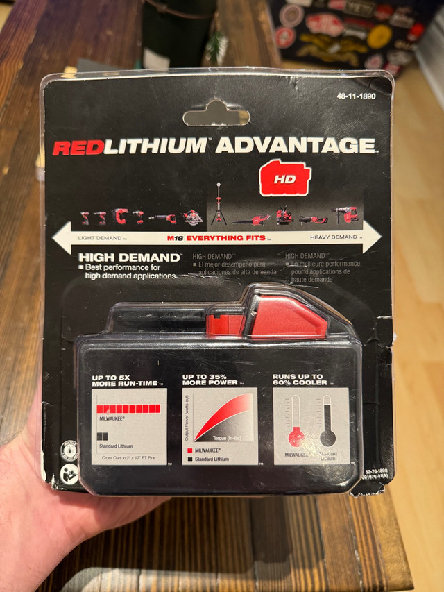 Milwaukee M18 9.0 Amp Battery Brand New Never Used  in Power Tools in City of Toronto - Image 2