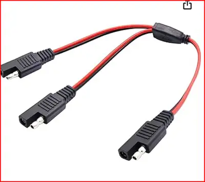 SAE Câble répartiteur  30 cm 18 AWG - Y 1 à 2 connecteurs, View more