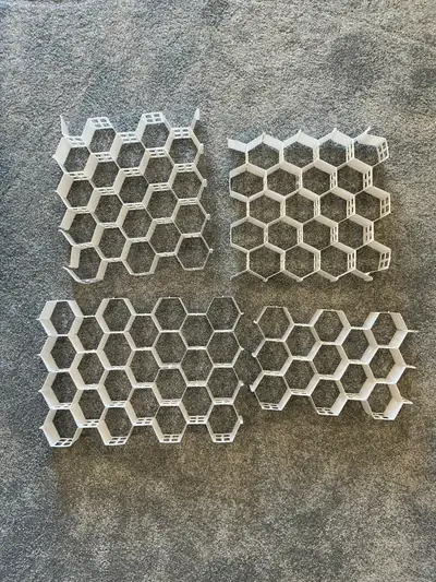 Drawer Organizer Honeycomb Shaped Plastic Dividers, View more